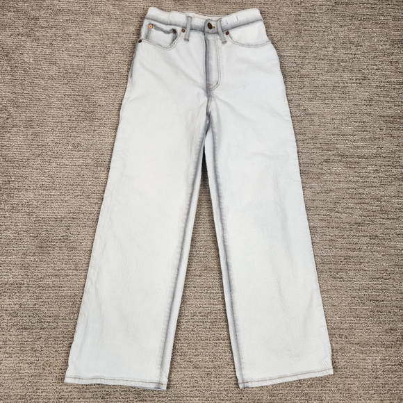 Madewell Denim - Madewell Light Wash Cropped Wide-Leg Jeans